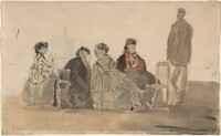 Four Ladies Seated at Trouville