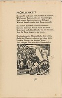 Fröhlichkeit (Joyfulness) (in-text plate) from mock-up of Georg Heym: Umbra Vitae (Georg Heym: Shadow of Life)