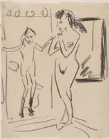 Fränzi and Marcella in the Studio