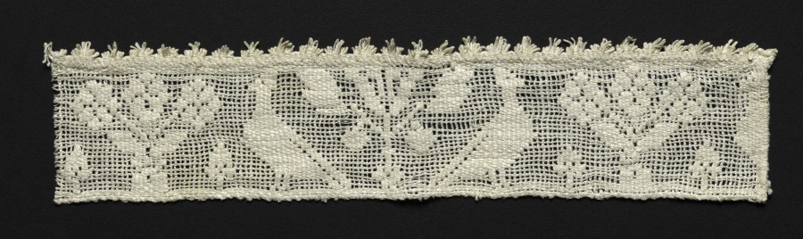 Fragment of a Band with Birds and Trees