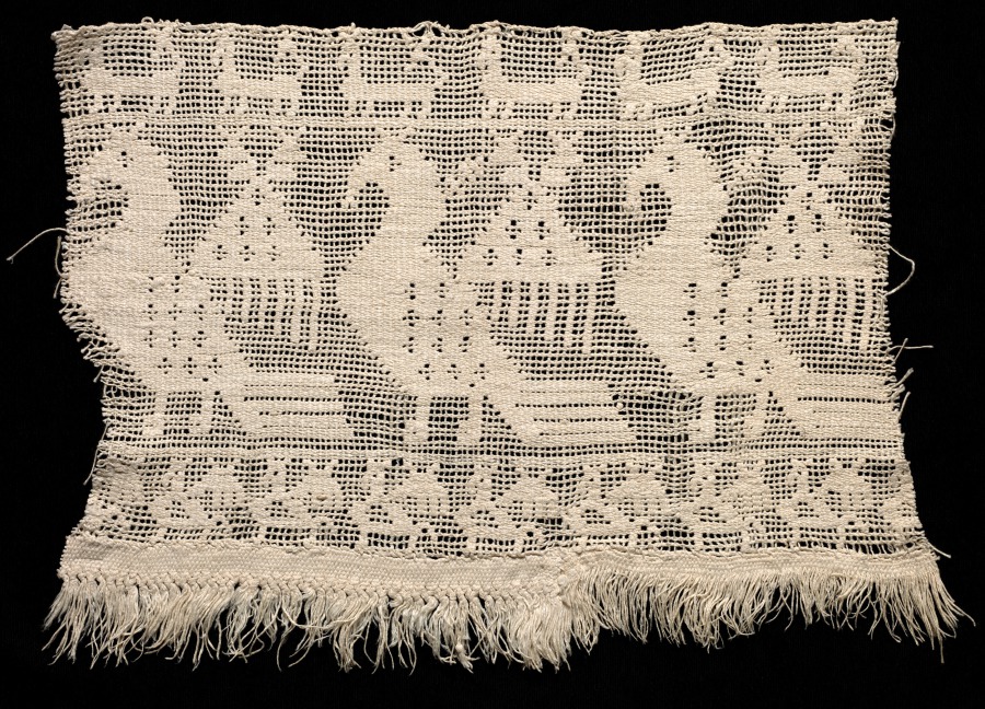 Fragment of a Border with Repeated Pattern of Fantastic Winged Animals