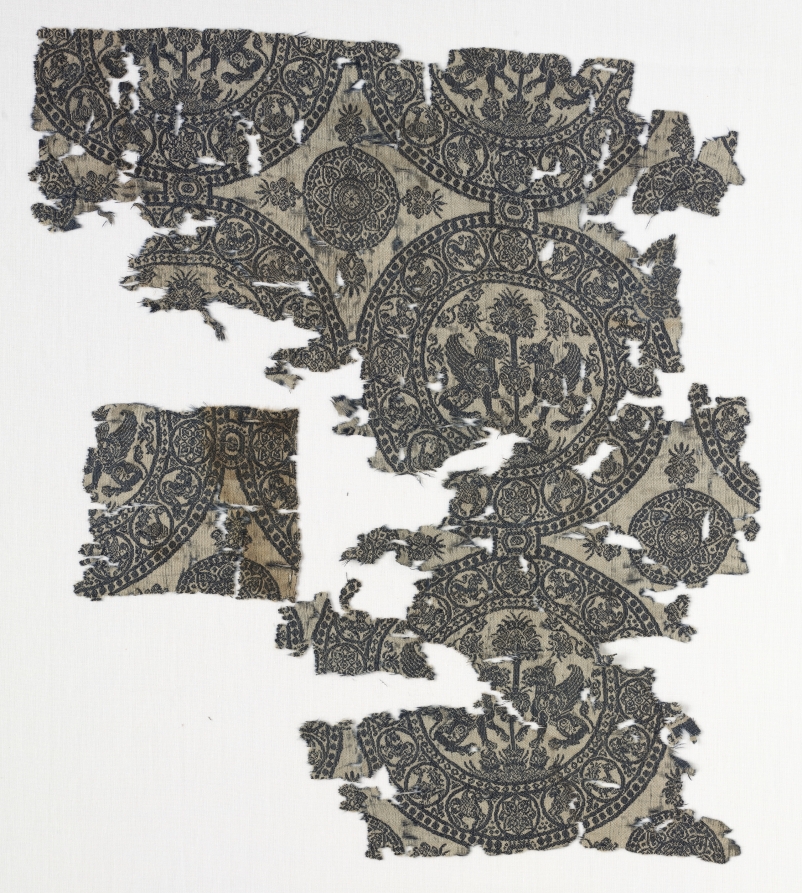 Fragment with Griffins in Roundels