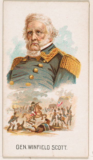 General Winfield Scott, from Leaders series (N222) issued by Kinney Bros.