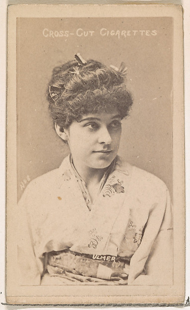 Geraldine Ulmer, from the Actors and Actresses series (N145-1) issued by Duke Sons & Co. to promote Cross Cut Cigarettes