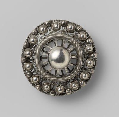 Goese knop van zilver