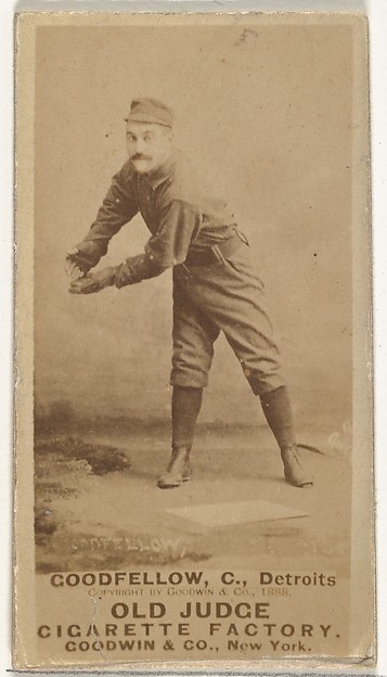 Goodfellow, Catcher, Detroit Wolverines, from the Old Judge series (N172) for Old Judge Cigarettes