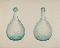 Green Whiskey Bottle