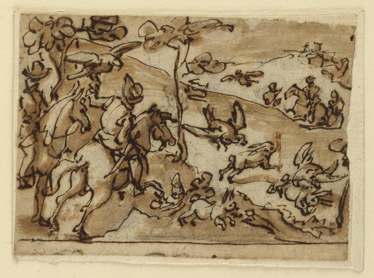 Hare Hunt with Falcons