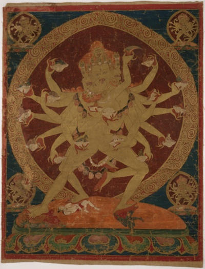 Hevajra Kapaladhara and Nairatmya in Ritual Embrace (Yab-Yum)