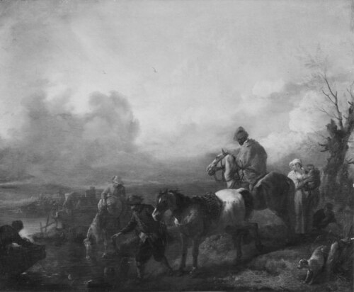 Horses Being watered