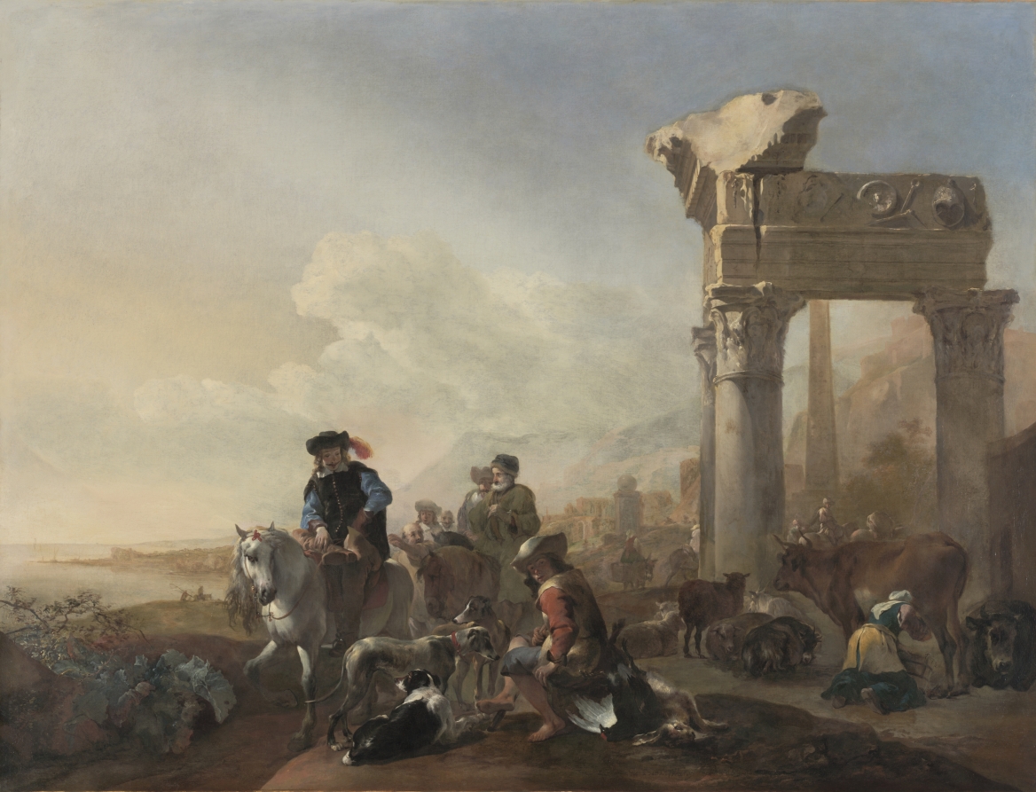 Hunters Near Ruins