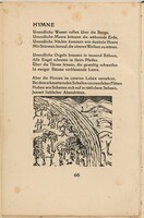 Hymne (Hymn) (in-text plate) from mock-up of Georg Heym: Umbra Vitae (Georg Heym: Shadow of Life)