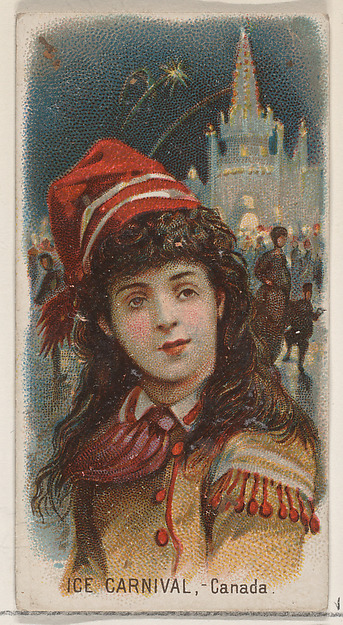 Ice Carnival, Canada, from the Holidays series (N80) for Duke brand cigarettes