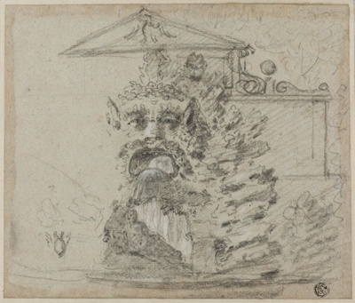 'Il Mascherone,' a Rocaille Fountain on the Grounds of the Villa Borghese
