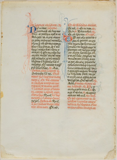 Illuminated Manuscript Leaf