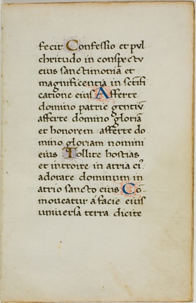 Illuminated Manuscript Leaf