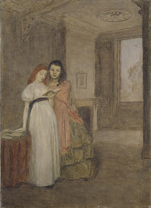 Interior with figures