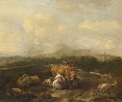 Italian landscape with cattle
