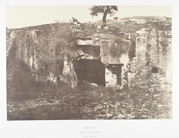 Jérusalem, Vallée de Josaphat, Grotte sépulcrale, 1