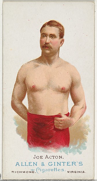 Joe Acton, Wrestler, from World's Champions, Series 1 (N28) for Allen & Ginter Cigarettes