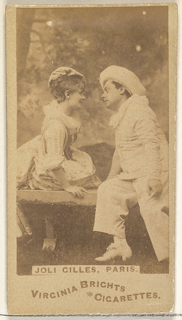 Joli Gilles, Paris, from the Actors and Actresses series (N45, Type 1) for Virginia Brights Cigarettes