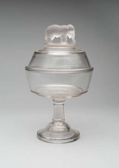Jumbo/Elephant Covered Compote on Pedestal