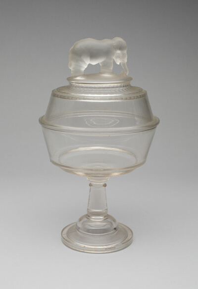 Jumbo/Elephant Covered Compote on Pedestal