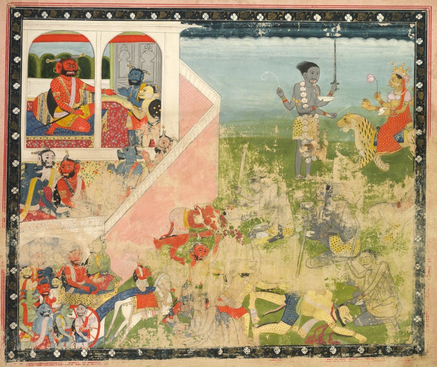 Kali and Devi attack, from a Devi Mahatmya