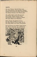 Kata (in-text plate) from mock-up of Georg Heym: Umbra Vitae (Georg Heym: Shadow of Life)