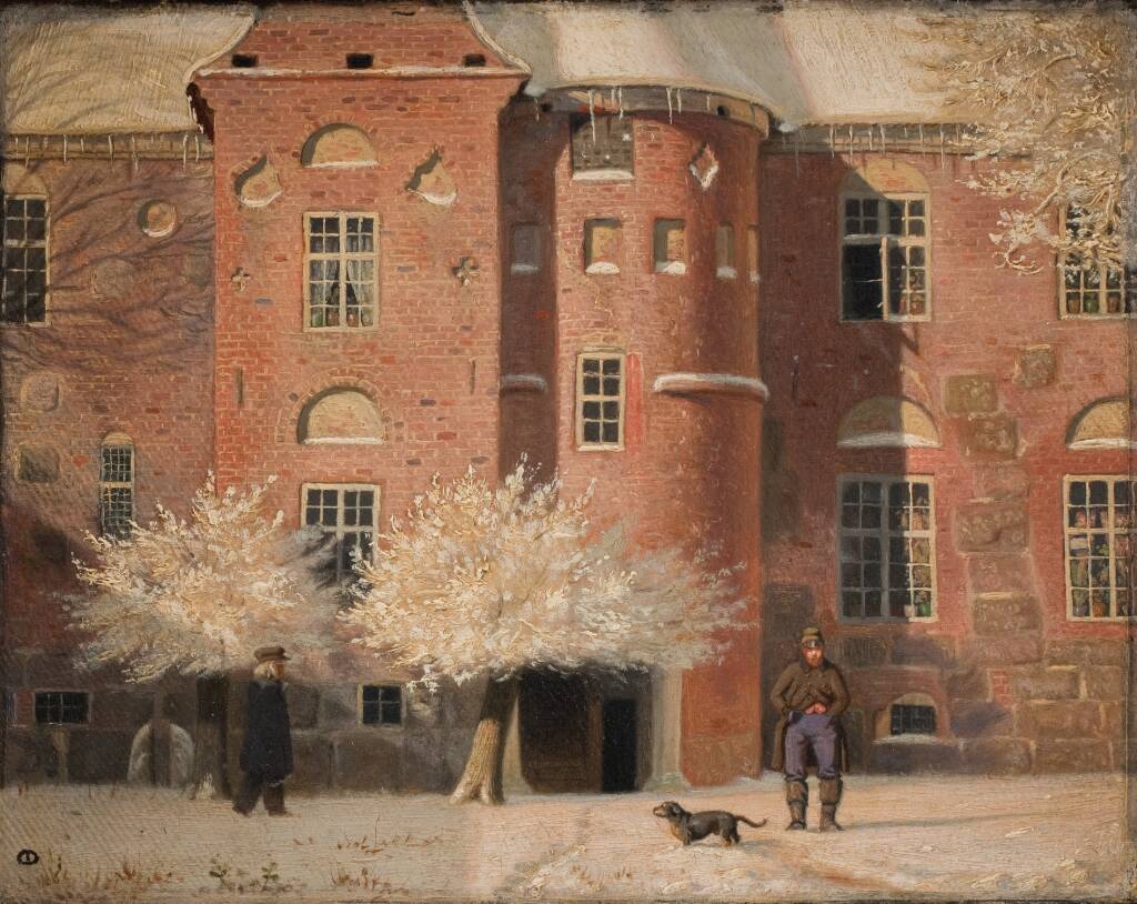 Krabbesholm. Vinter