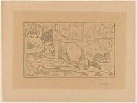 La Liseuse couchée