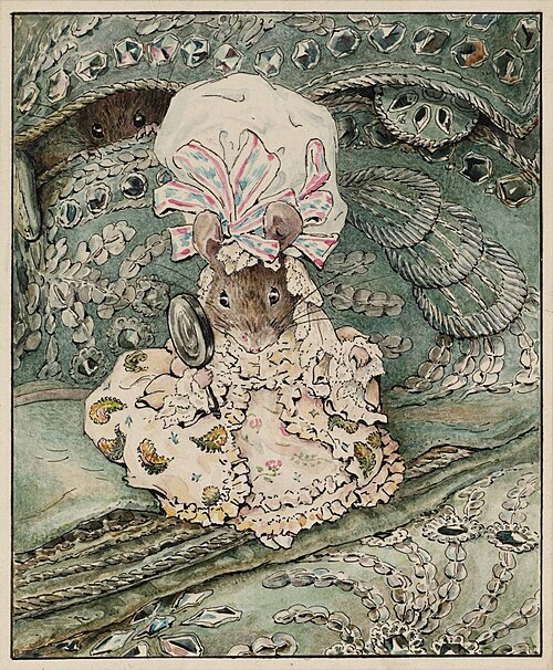 Lady Mouse in Mob Cap