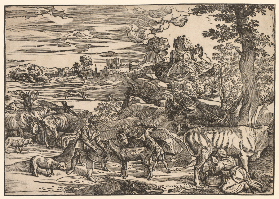 Landscape with a Milkmaid