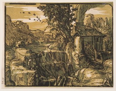Landscape with a Waterfall