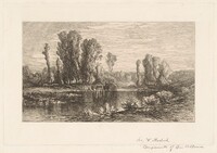 Landscape with Hay Wagon
