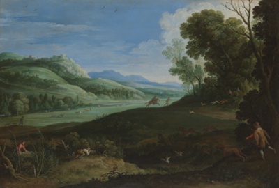 Landscape with Hunters