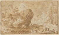Landscape with Large Rock