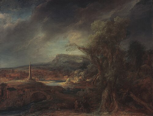 Landscape with Obelisk