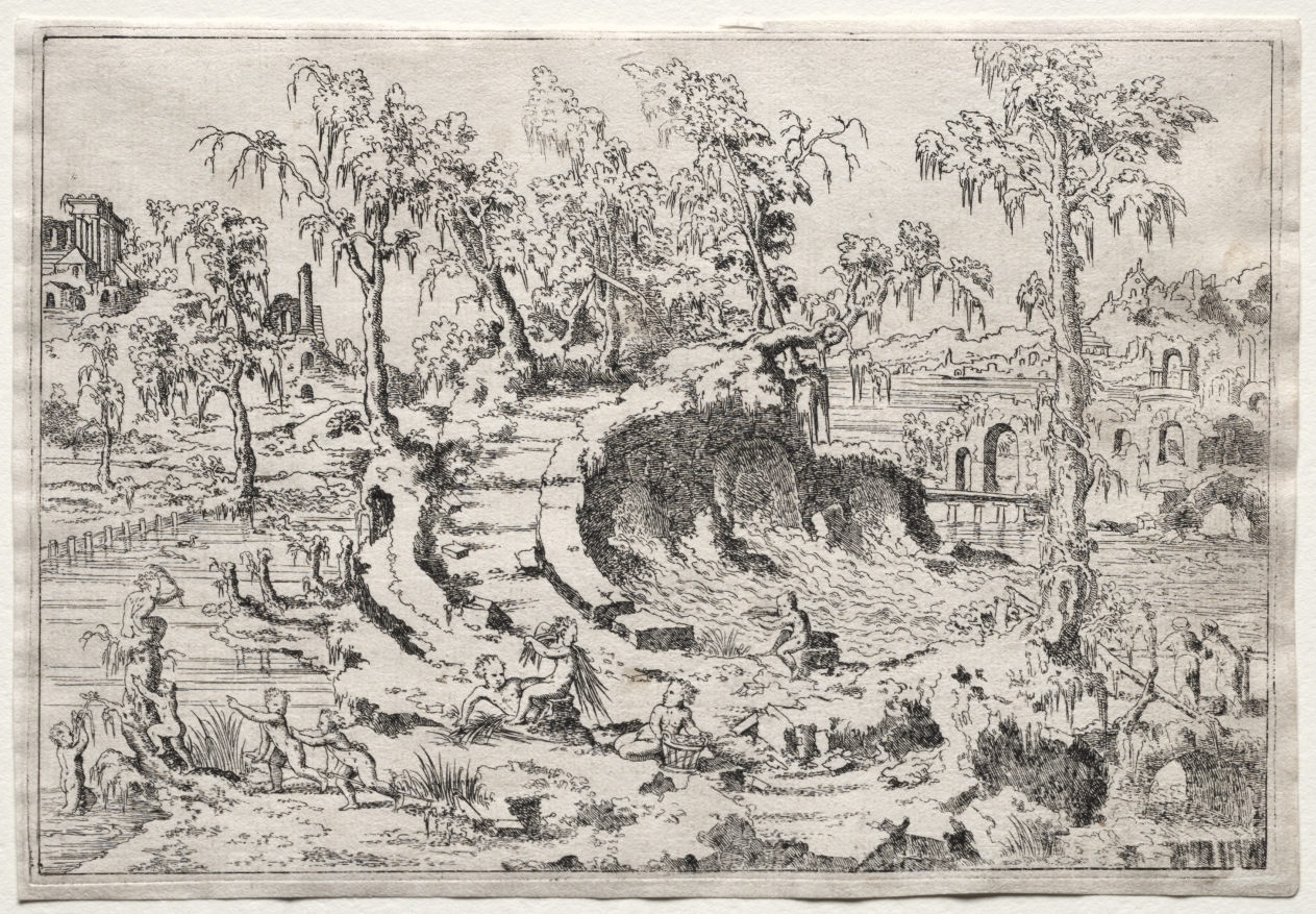 Landscape with Putti