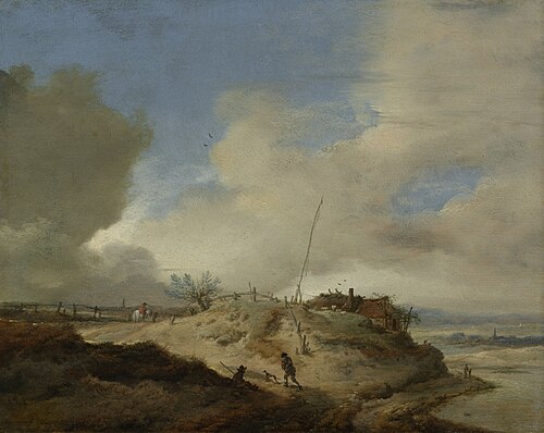 Landscape with signal post