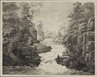 Landscape with Waterfall