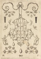 Large Pendant with Three Drops Below