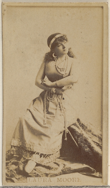 Laura Moore, from the Actors and Actresses series (N45, Type 8) for Virginia Brights Cigarettes