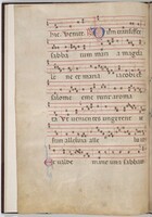 Leaf 2 from an antiphonal fragment (verso)