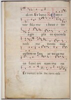 Leaf 8 from an antiphonal fragment (verso)