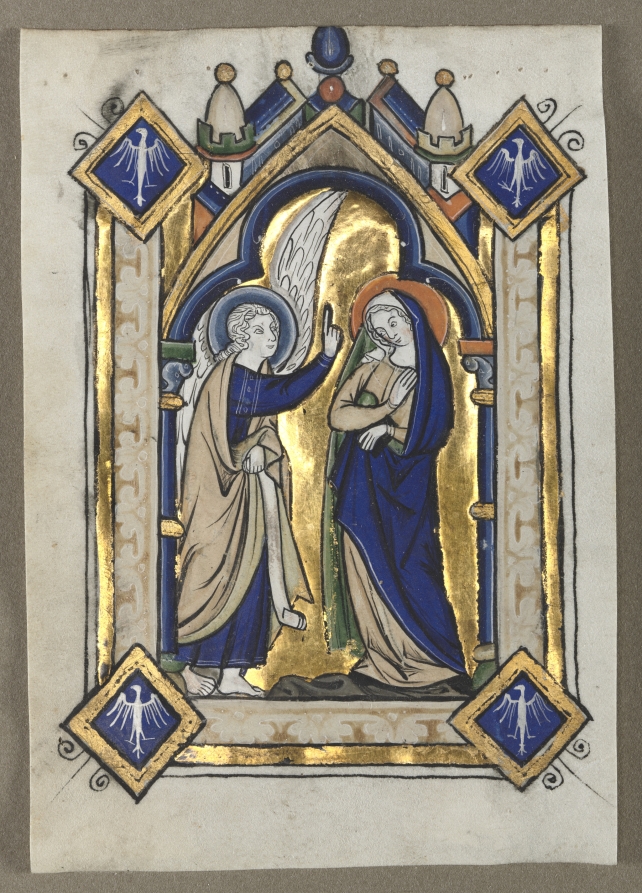 Leaf Excised from a Psalter: The Annunciation