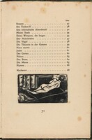Liegender Rückenakt (Reclining Nude) (tailpiece, table of contents) from mock-up of Georg Heym: Umbra Vitae (Georg Heym: Shadow of Life)