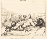 Lilliputiens essayant de profiter du sommeil...