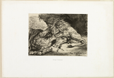 Lion Devouring a Horse