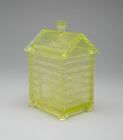 Log Cabin Covered Sugar Bowl
